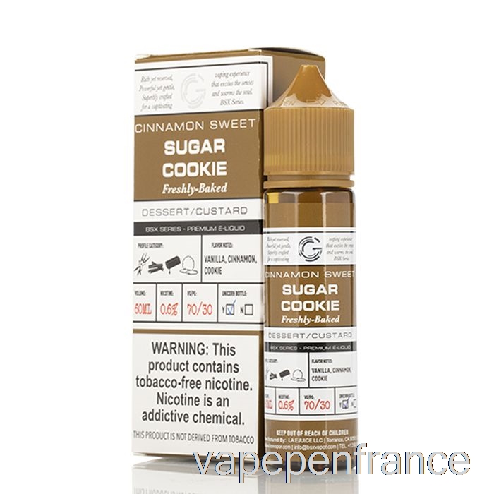 Biscuits Au Sucre - Série Bsx - Stylo Vape 60 Ml 0 Mg
